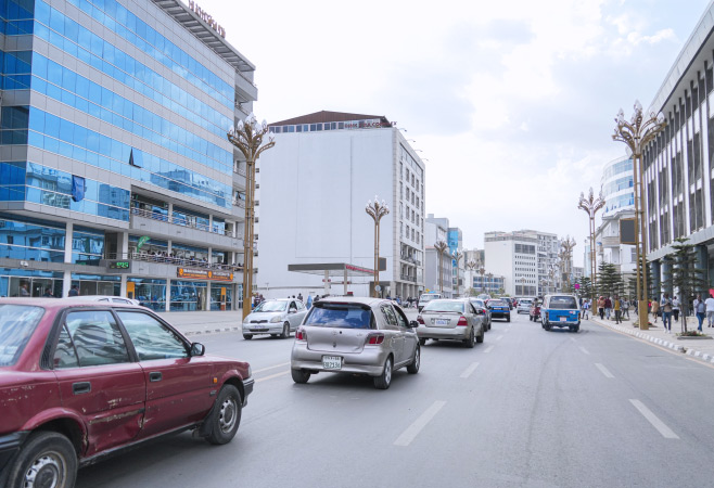 Driving in Ethiopia requires patience, a strong horn, and a sense of adventure