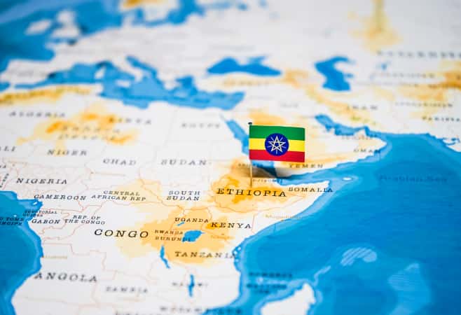 Ethiopia located in Africa